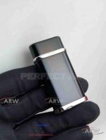 ARW 1:1 Replica Cartier Limited Editions Black Jet lighter Black&Silver